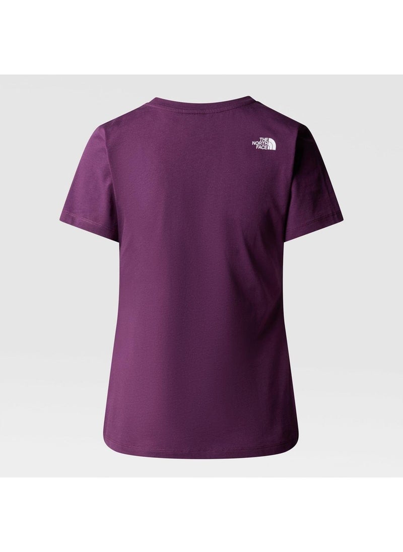 THE NORTH FACE - W S/S Easy Tee Purple T-Shirt - Image 1