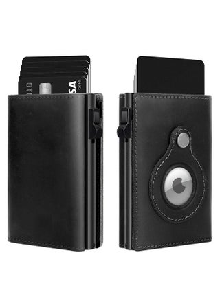 Minimalist Wallet for Men, Pop Up Wallet with Holder for AirTag, Men's Slim Wallet, Card Holder Case Wallet Leather, RFID Blocking, ID Window, Magnetic Closure, Cash Credit Cards Wallet, Black - pzsku/ZB671FB1E61525F38C4C1Z/45/_/1721724691/02eb0ca3-4616-4543-8d83-3224a6d250d6