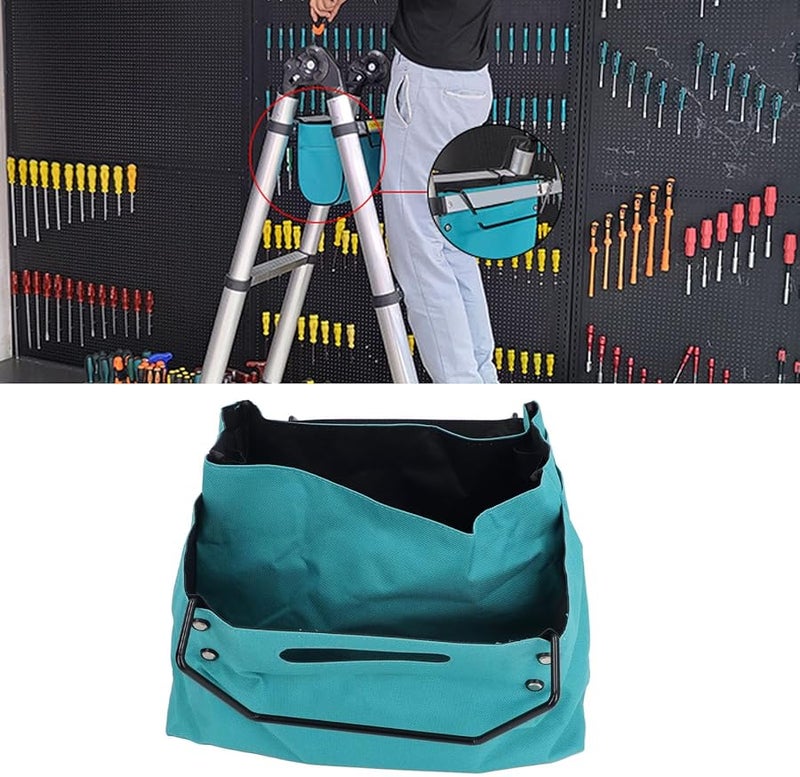 Oxford Fabric Telescoping Ladder Storage Bag with Tool Pouch 20KG Load Capacity - Image 4