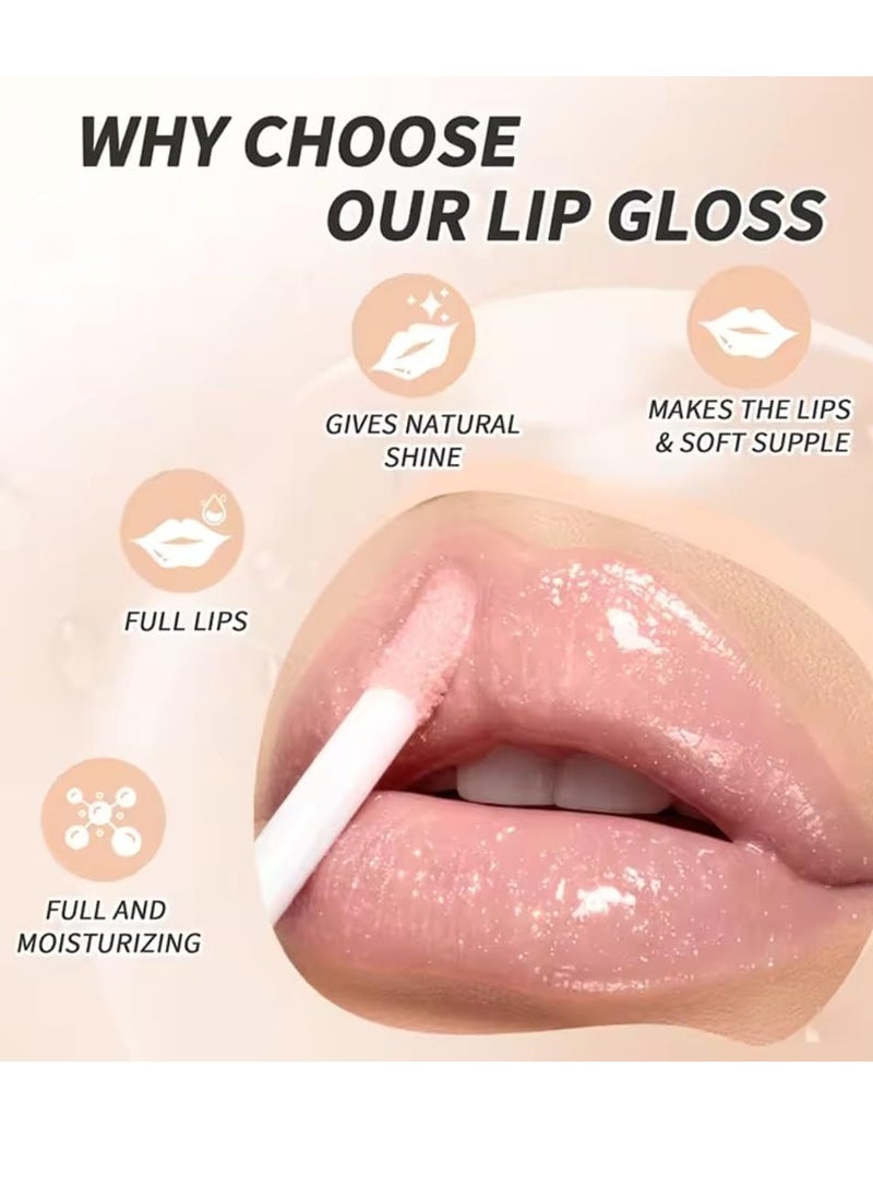 HelloKiss Ultra Glossy Lip Gloss Moisturizing Plump Moist Soft Lip Lifter Gloss Light Fine Texture Lipstick Lip Color Lip Oil Lip Gloss Plumper Volumizing lip Makeup Lip Gloss Oil 07  - Image 2