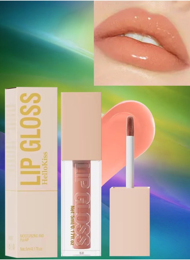 HelloKiss Ultra Glossy Lip Gloss Moisturizing Plump Moist Soft Lip Lifter Gloss Light Fine Texture Lipstick Lip Color Lip Oil Lip Gloss Plumper Volumizing lip Makeup Lip Gloss Oil 07  - Image 1