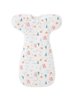 bbet 60cm*30cm Baby Wearable Blanket with 2-Way Zipper Easy to Use， 100% Cotton Fiber Soft and Skin-Friendly Sleep Bag with Sleeves Swaddle Transition Sleep Bag Sack Clothes for 6-9 Months Baby  - Image 4