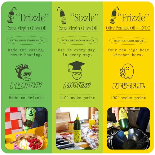 Graza Drizzle Extra Virgin Olive Oil, Finishing Oil - High Polyphenol Early Harvest EVOO Finishing Oil in a Squeeze Bottle - Single Farm Olives from Spain - 11.8 Fl Oz (350ml) - Image 3
