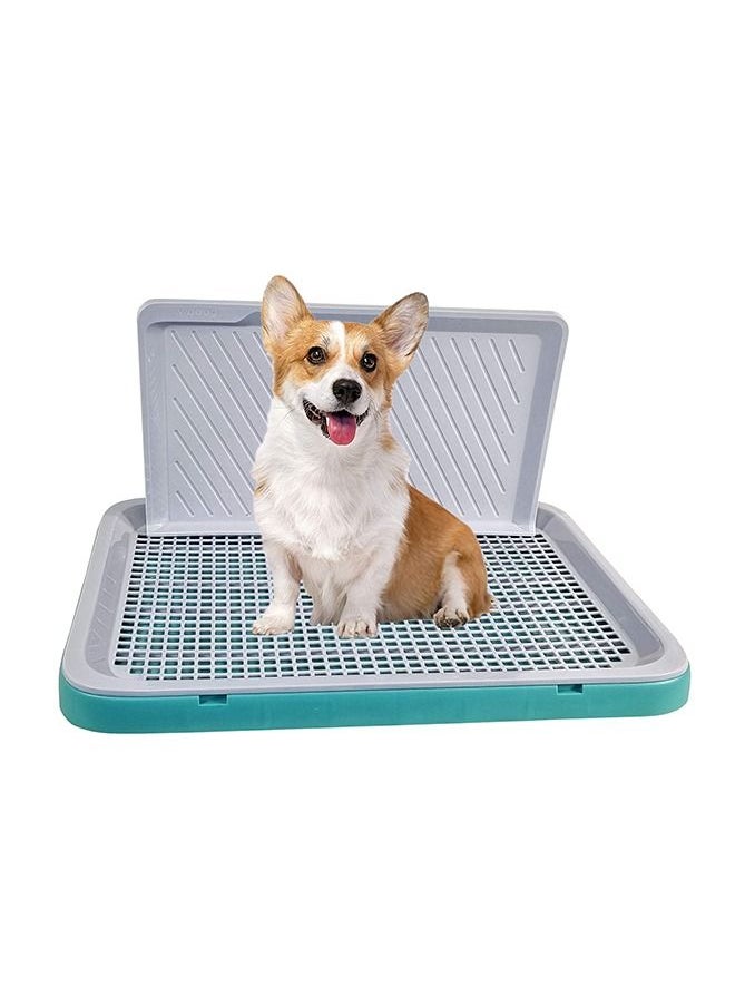 MAJIBAO - Dog Toilet Training, Dog Potty Tray, Washable & Easy To Clean, Keep Paws and Floor Clean, Portable, Dog Pee Training, Durable, Indoor & Outdoor, Green & Grey Color, Small Size, 51 Cm Length - Image 1