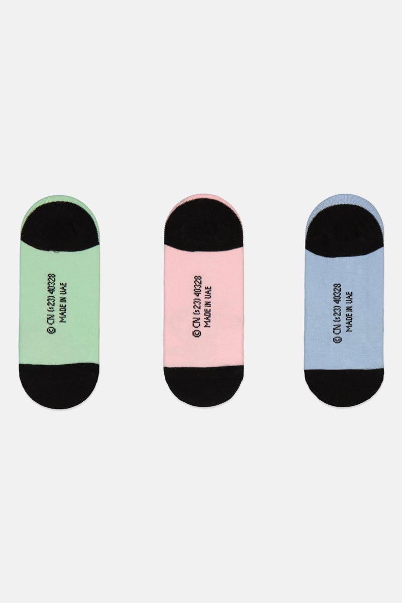 CARTOON NETWORK Kids Girl 3 Pairs The Power Puff Girls  Socks, Multicolor  - Image 2