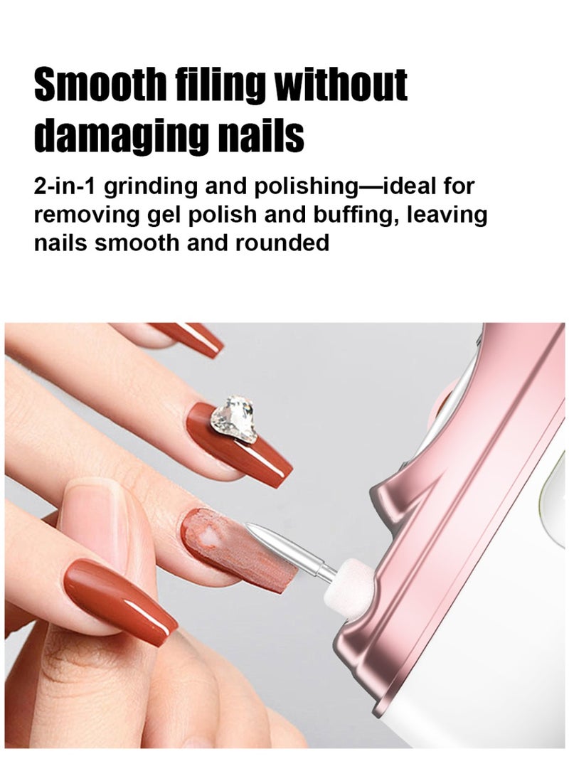 طريقة الاتصال مقلم أظافر كهربائي للصغار والكبار، 4 في 1 مع تعقيم بالأشعة فوق البنفسجية، قابلة للشحن عبر USB-C، بسرعتين وجامع للغبار، مقلم أظافر آمن لعناية الأطفال - Image 5