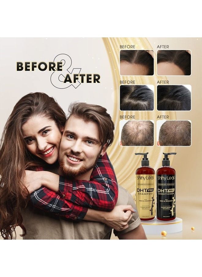 Shiny Leaf - DHT Pro Shampoo Advanced Formula with Procapil and Capixyl, DHT Blockers and Natural Extracts, Anti-Thinning Shampoo for Men and Women, Revitalizes Scalp, Stimulates Follicles for Thicker Fuller Hair - Image 1
