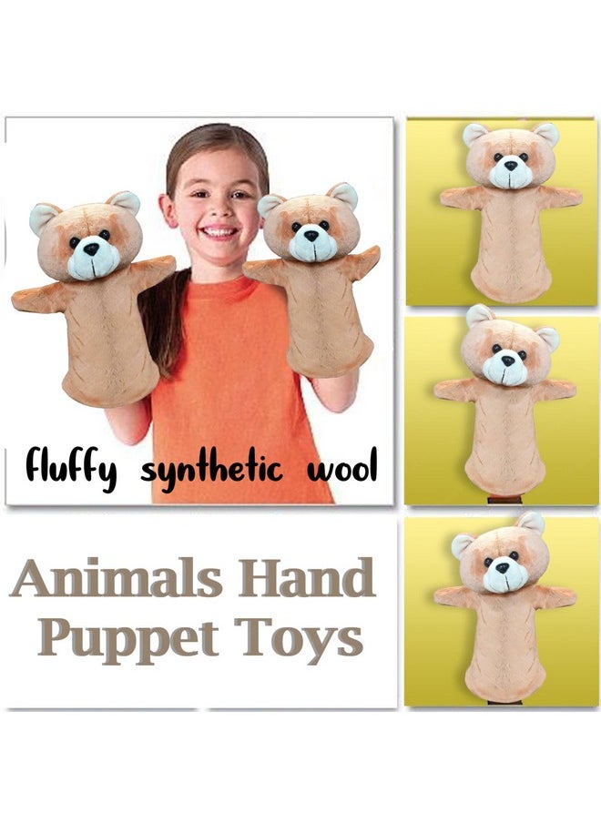 FunBlast - FunBlast Hand Puppets for Kids - Soft Hand Puppets for Kids, Story Telling Puppet for Kids, Hand Puppet Toy, Plush Animals Hand Puppet Toys, Fun Play Learning Toys - Multicolor (Bear) - Image 1