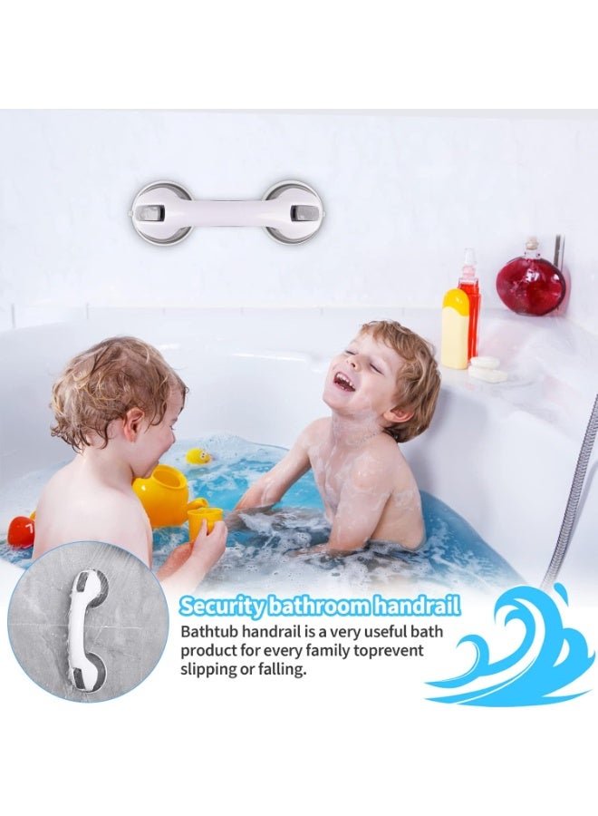Pack of 2 Suction Cup Shower Safety Handles, No-Drill Wall Mounted Bathroom Grab Bars with Non-Slip Grip for Daily Support - Image 5