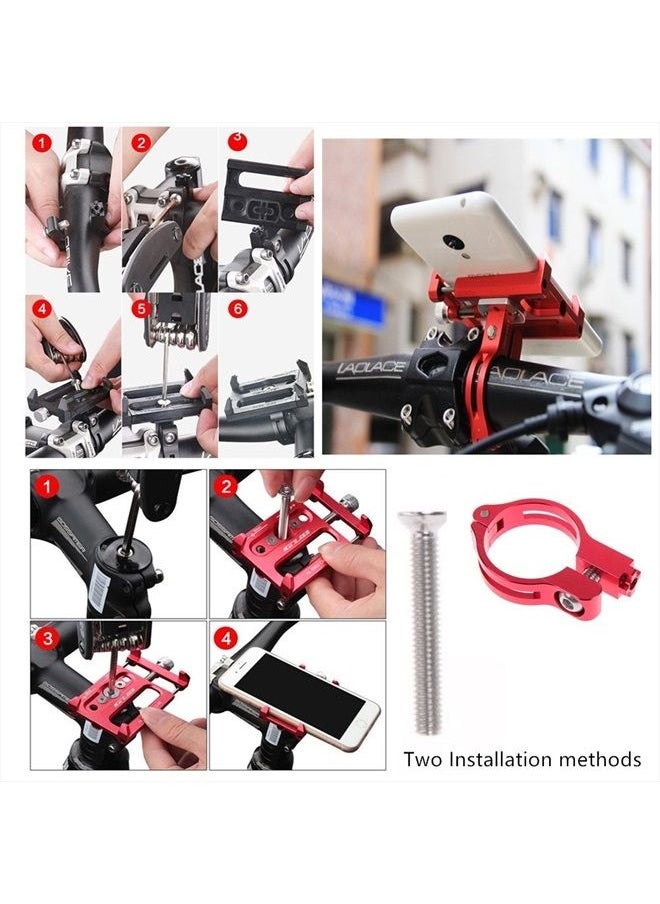 Bicycle & Motorcycle Phone Mount, Aluminum Alloy Universal Bike Handlebar Phone Mount Holder Adjustable Compatible with iPhone X XR Xs 7s 8 Plus,Compatible with SamsungS9/S8/Note5/4 (Black) - pzsku/ZB67254FC6DEF44DFDC1AZ/45/_/1686477714/e5b077e3-05b8-4ef0-8c63-0ff2a2a665ea