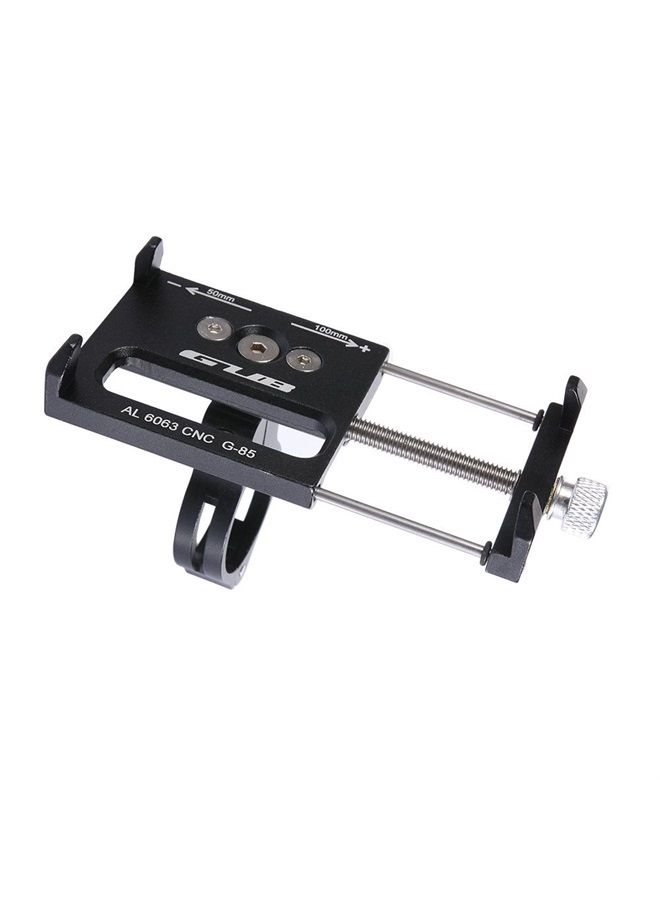 GUB Bicycle & Motorcycle Phone Mount, Aluminum Alloy Universal Bike Handlebar Phone Mount Holder Adjustable Compatible with iPhone X XR Xs 7s 8 Plus,Compatible with SamsungS9/S8/Note5/4 (Black) - Image 1