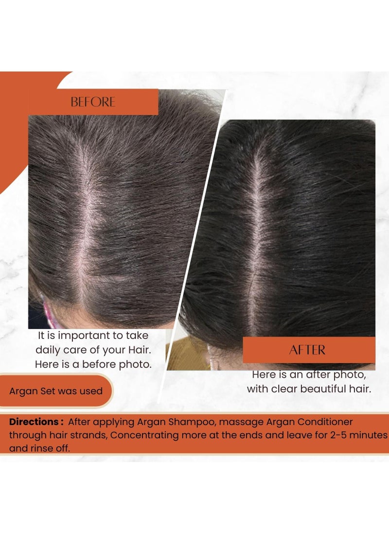 سكين دكتور - قناع للعناية بالشعر بزيت الأرجان - ترطيب عميق وتغذية للشعر - يعالج الشعر التالف ويقلل من تجعيد الشعر - يرطب ويحفز نمو الشعر - (500 مل) - Image 1
