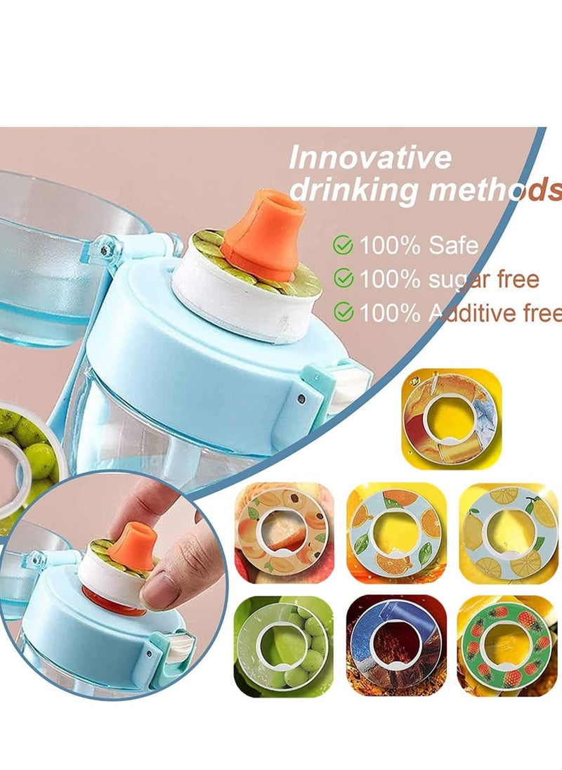 MIXDE - Sports Air Water Bottle, BPA-Free Starter Set Drinking Bottles with 5 Flavour Pods Scented for Flavouring, 0 Sugar, 0 Calorie - Image 1