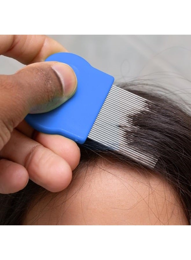 Ezy Dose Kids Lice and Eggs Comb | Hair Care for Baby, Toddler, Adult | Stainless Steel Pin Teeth - Image 4