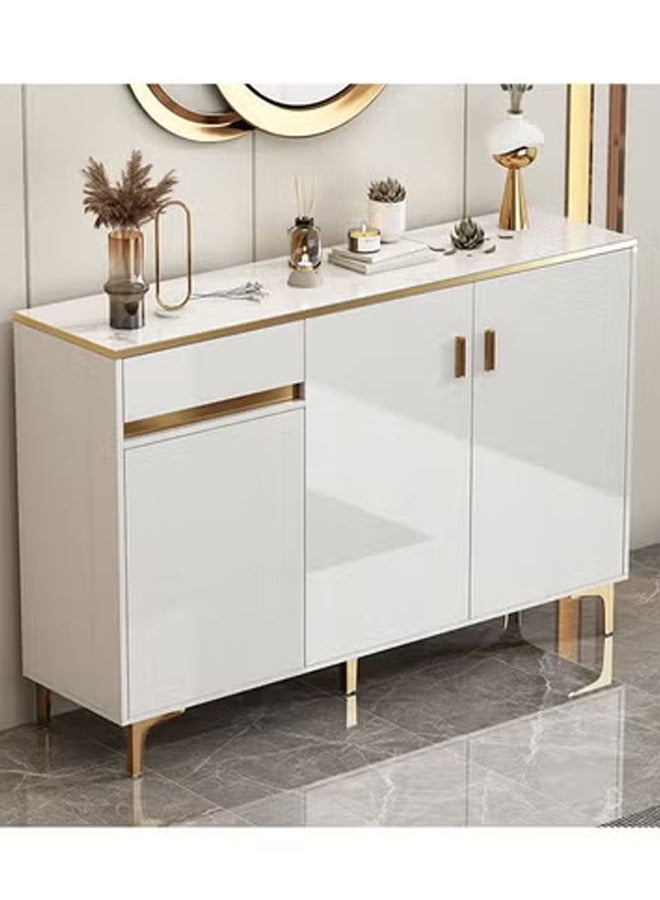 كيكي خزانة أحذية فاخرة متعددة الوظائف مع أدراج تخزين للمدخل بطول 120 سم - Image 1