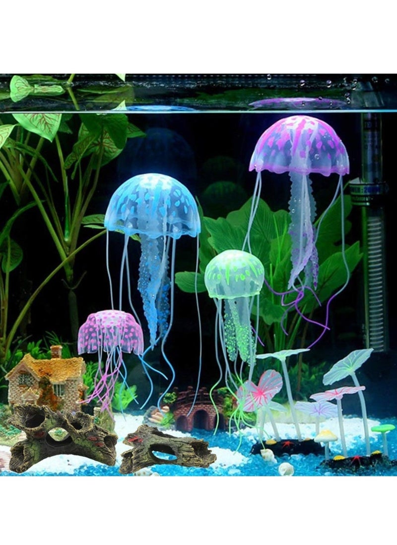Decaying Trunk Aquarium Betta Fish Ornament, Fish Tank Wood Decoration Resin Aquarium Log Cave Driftwood for Hideout Holes - Image 5