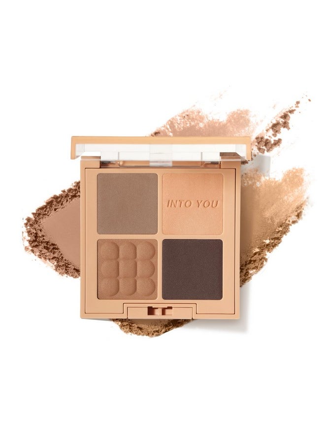 INTO YOU - Nude Eyeshadow Palette, 4 Colors Matte Eye Shadow Palletes, Warm Neutral Naked Pigments, Long Lasting Professional Beauty Makeup Eyeshadow - Image 1