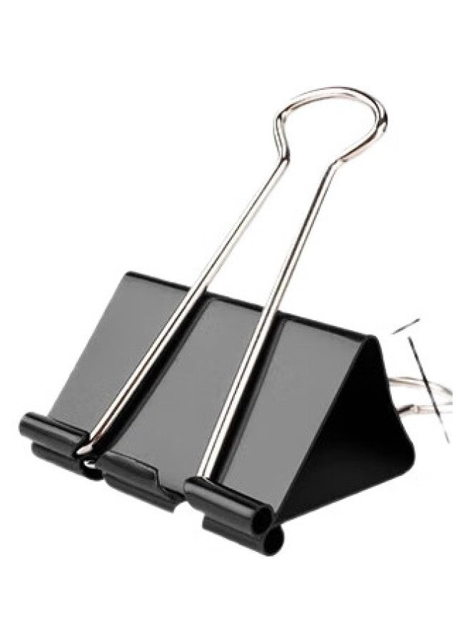 Befon Deyin Long Tail Clips 15Mm, Small Black Binder Clips, Multiple Sizes, Paper Clips, Financial Document Clips, Small Clips For Office Stationery, 60 Pieces/Tube, 3876 - Image 1