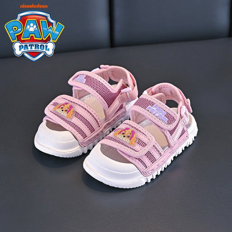 Woking Team Sandals Girls' Sandals Children'S Soft-Soled Sneaker Beach Shoes Summer Breathable Baby'S Baotou Sandals - Image 3