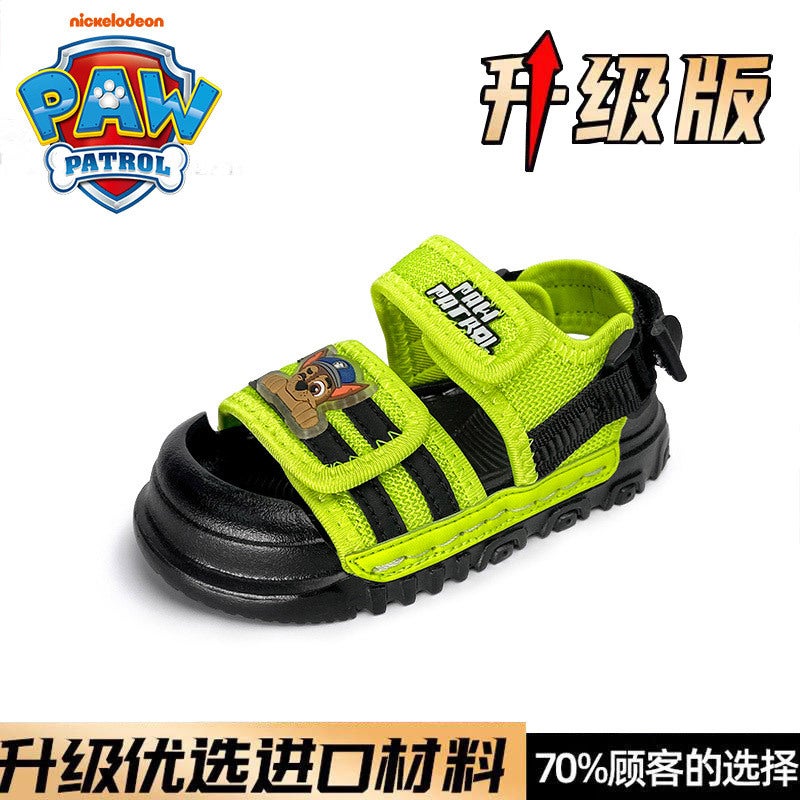 Woking Team Sandals Girls' Sandals Children'S Soft-Soled Sneaker Beach Shoes Summer Breathable Baby'S Baotou Sandals - Image 1
