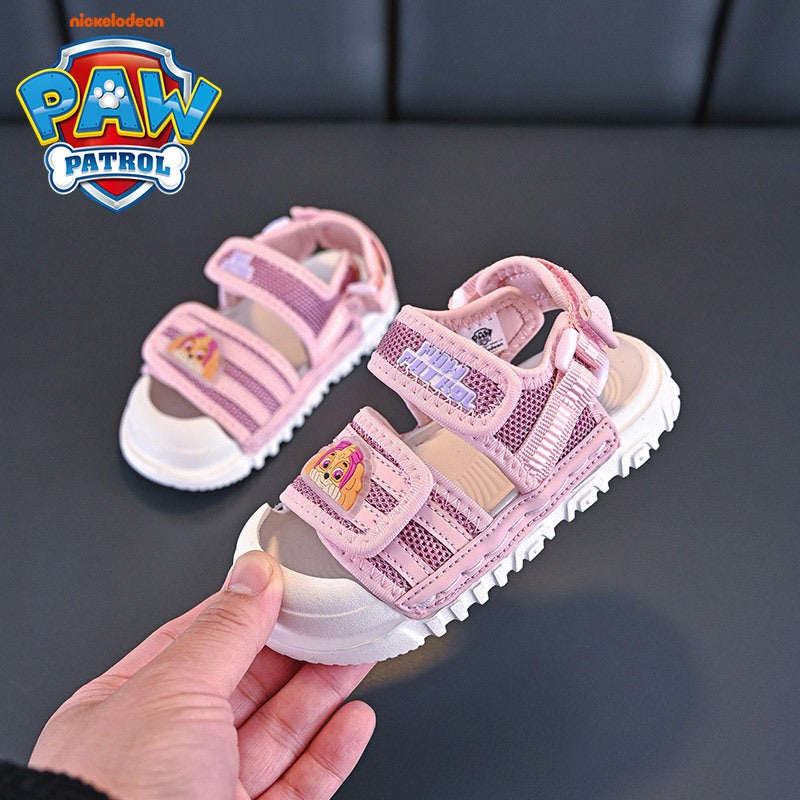 Woking Team Sandals Girls' Sandals Children'S Soft-Soled Sneaker Beach Shoes Summer Breathable Baby'S Baotou Sandals - Image 2