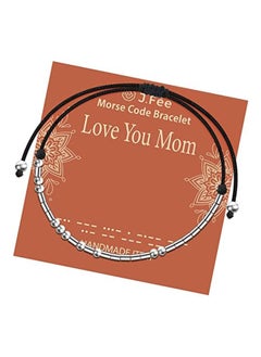 J.FÃ©e Morse Code Bracelets  Men Funny Inspirational Friendship Jewelry Christmas Gifts  Mom Sister Wife Him Her Best Friends