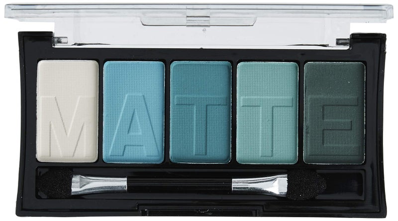 L.A. COLORS 5 Color Matte Eyeshadow Palette, Teal Argyle CEM477 - Image 2