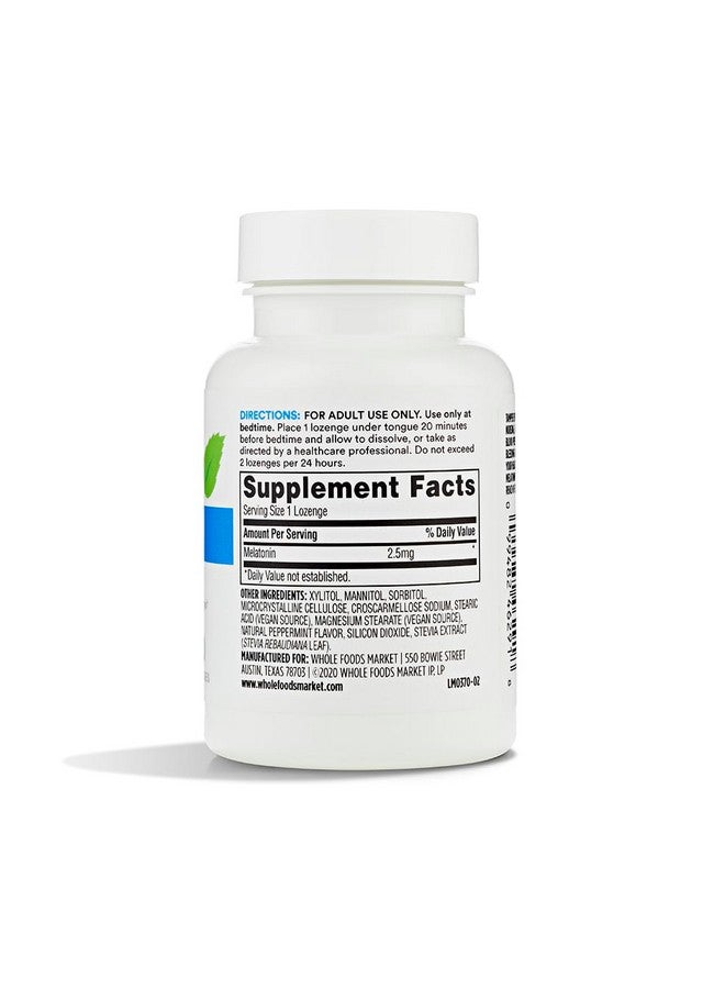 365 by Whole Foods Market 365 Everyday Value, Melatonin Lozenges 2.5mg, Peppermint Flavor, 60 CT  - Image 3