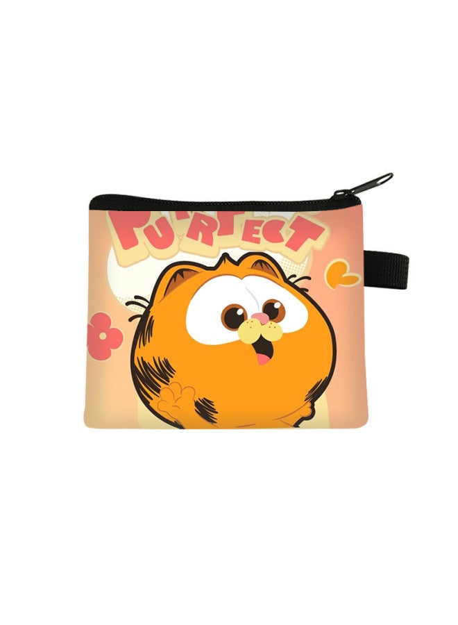 New Garfield Children's Coin Purse, Mini Cute Little Bag, High-end Large-capacity Storage Card Holder