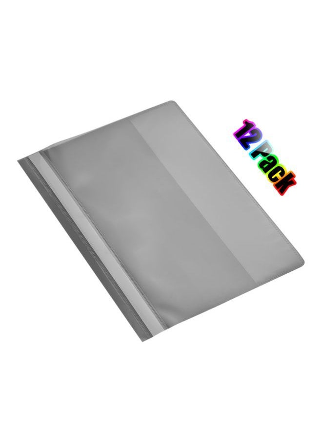 Generic - 12-Piece File Protector Set Grey - Image 1