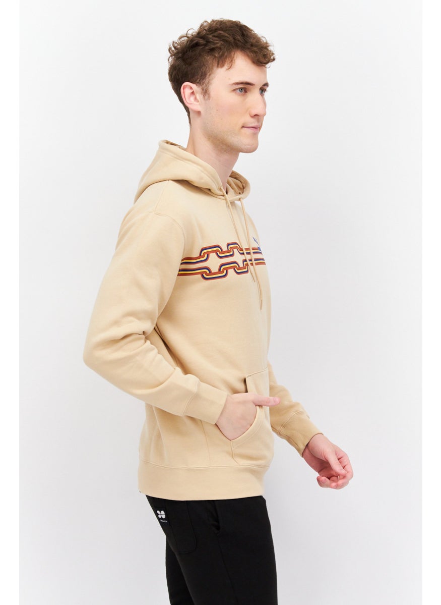 PUMA - Men Sportswear Fit Hooded Long Sleeve Outdoor Sweatshirt, Tan - Image 1