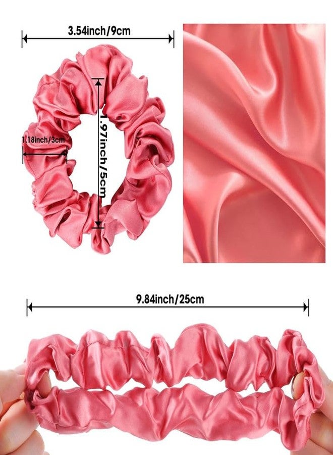CHIROGRAPHY 6 pcs Scrunchies for Hair Sleep, 100% Pure Mulberry Silk Hair Ties for Women Girls or Kids Frizz Prevention(multicolor) - Image 4