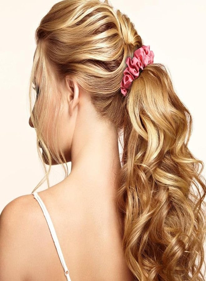 CHIROGRAPHY 6 pcs Scrunchies for Hair Sleep, 100% Pure Mulberry Silk Hair Ties for Women Girls or Kids Frizz Prevention(multicolor) - Image 5