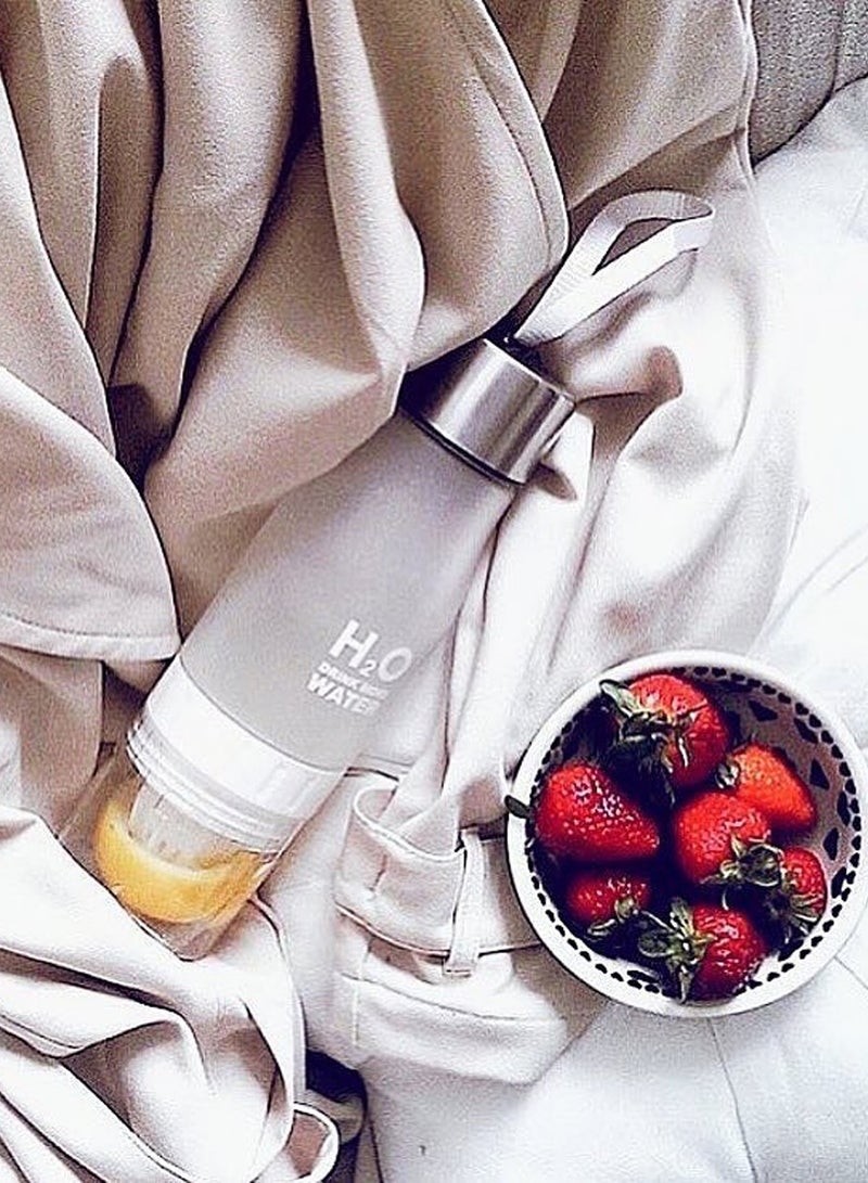 Sports Water Bottle For Healthy and Stylish Lifestyle, Gym Water Bottle, Yoga Workout Water Bottle, Perfect For Detox Water, Healthy Drinks, Fitness, Travel, 650 ml Fruit Infuser Bottle With Carrying Strap - Image 4