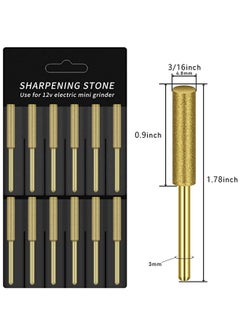 Y&D Titanium Plated Diamond Sharpening Wheels, 3/16 Inch Electric Replacement Stones for Chainsaw Sharpener  - Image 3