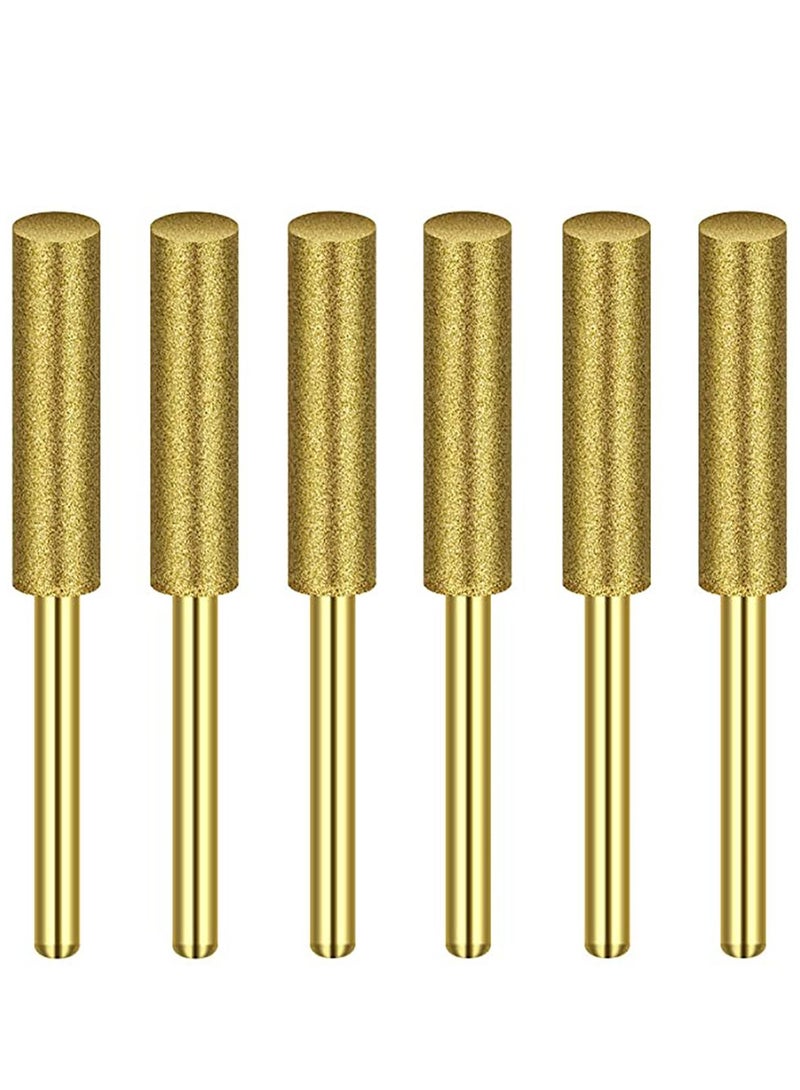 Y&D Titanium Plated Diamond Sharpening Wheels, 3/16 Inch Electric Replacement Stones for Chainsaw Sharpener - Image 1