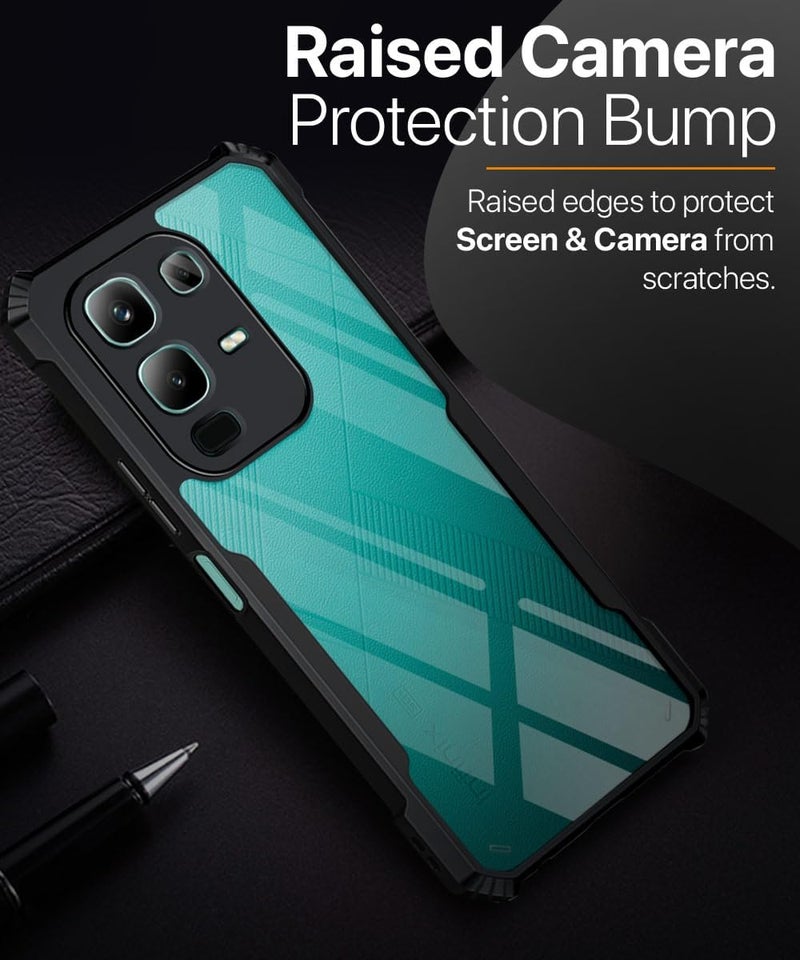 AIBEX Crystal Clear Back Cover Case for Infinix Note 50x 5G| 360 Degree Protection | Shock Proof Design | Transparent Back - Image 5