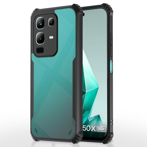 AIBEX Crystal Clear Back Cover Case for Infinix Note 50x 5G| 360 Degree Protection | Shock Proof Design | Transparent Back - Image 1