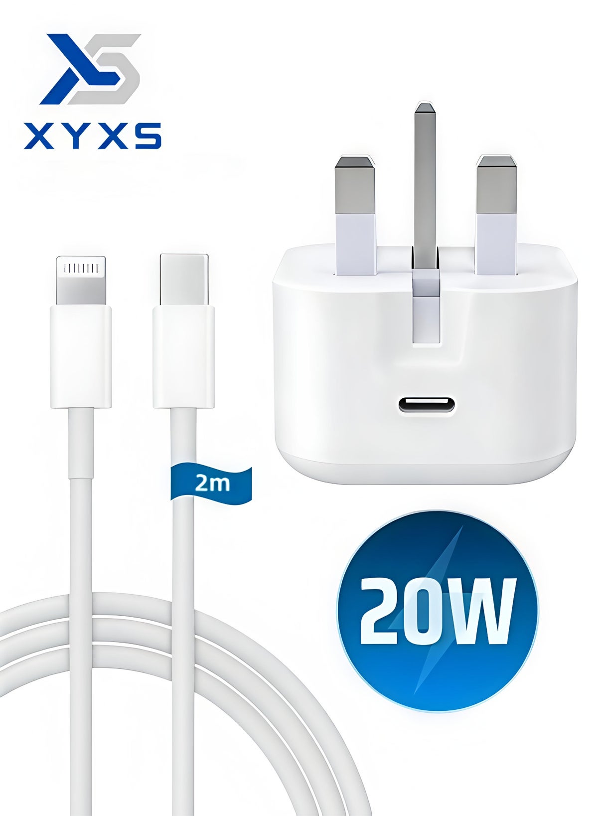 xyxs Xyxs iPhone Fast Charger usbc 2 M 20W ZB672F5B960EF98ED9557Z