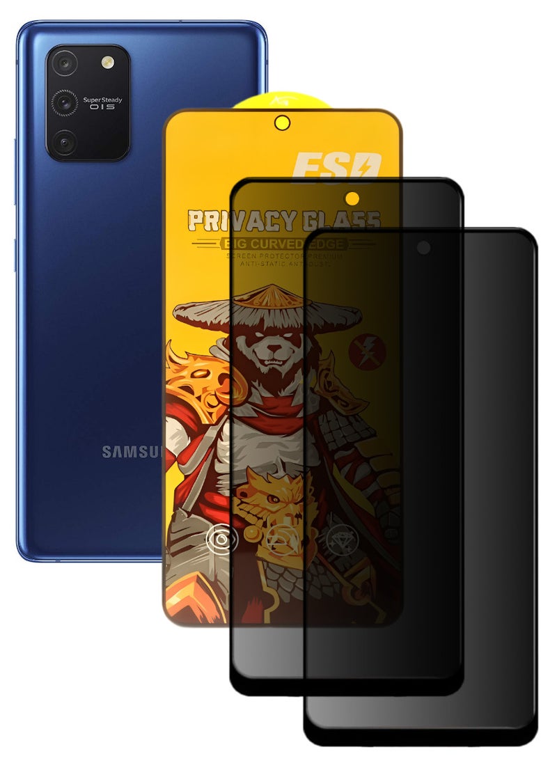 اي اس دي قطعتين، واقي شاشة عالي الجودة لهاتف آسامسونج جالاكسي S10 لايت - Image 1