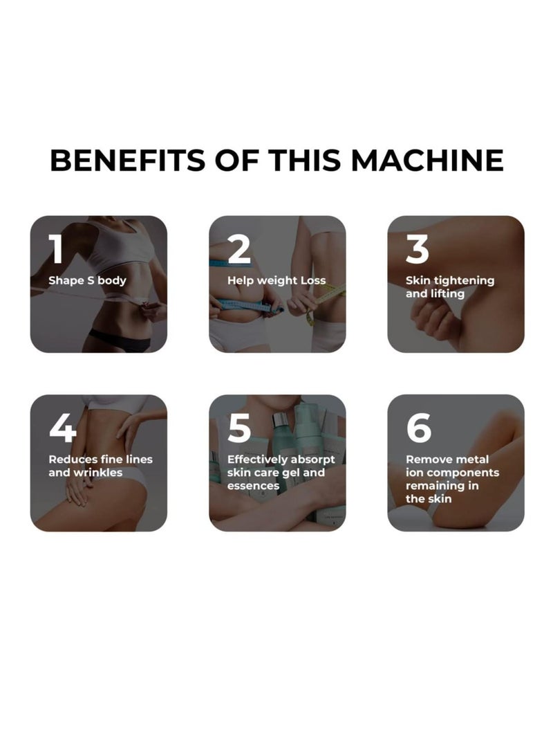 SYOSI Cellulite Massager Remover, Upgraded Body Sculpting Machine, Сordless Electric Body Massage for Belly, Waist, Arm, Leg, for Women, 1 Pcs, Black - Image 5