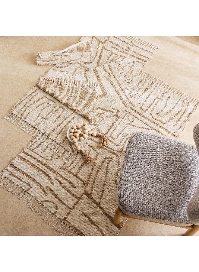 Home Box سجادة دهرية مصنوعة يدويًا من القطن والجوت - تصميم ترابي - Image 5