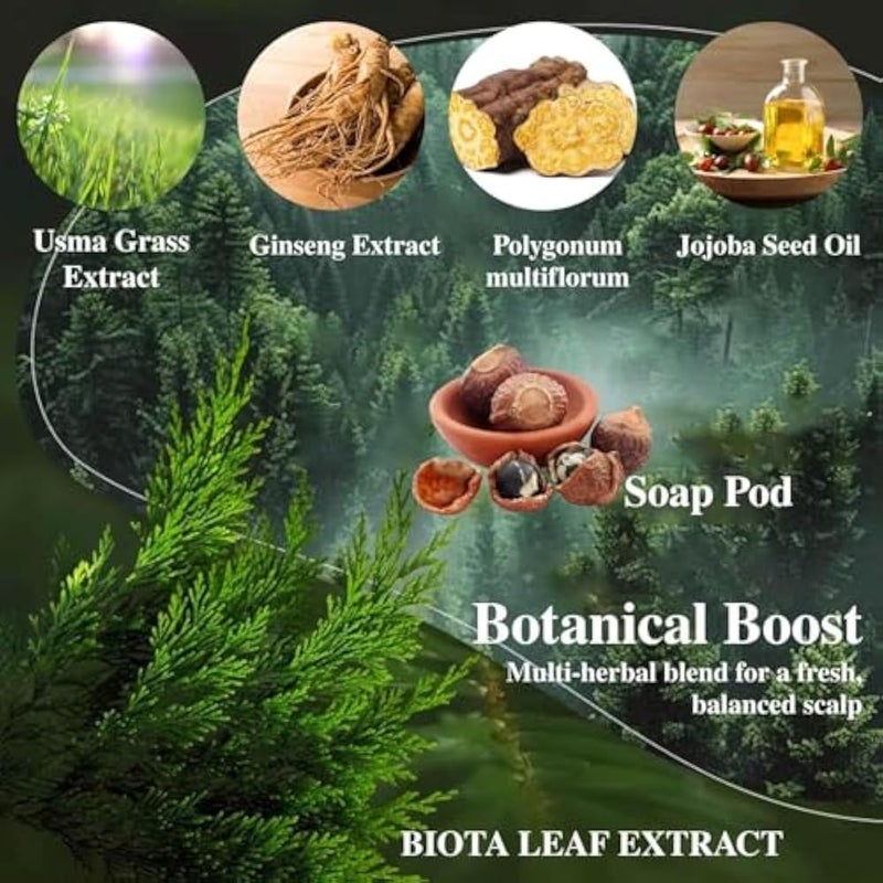 Nature Usman Grass Shampoo Bar for Hair Care, Triangle Usma Grass Shampoo Bar for Men Women - With Jojoba Oil, Ginseng, He Shou Wu & Mulberry Leaf, 120g/4.2 Oz - Image 4
