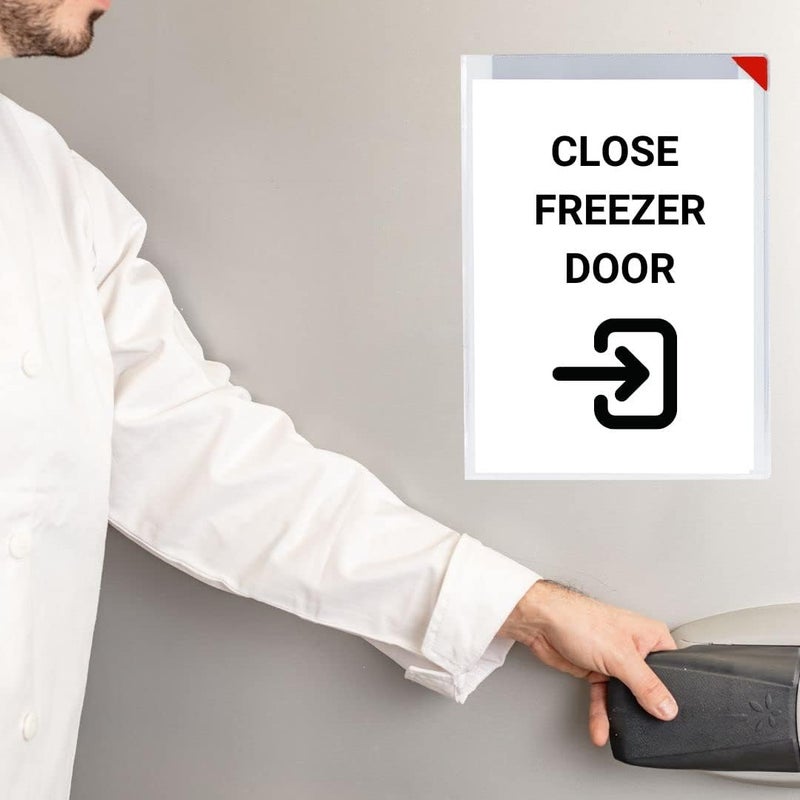 TARIFOLD SubZero Signage Pockets Easy Click Magnetic Corner Closure Permanent Adhesive 9 inches x 12 inches 10PK - Image 5