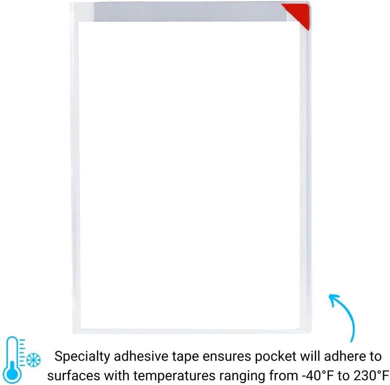 TARIFOLD SubZero Signage Pockets Easy Click Magnetic Corner Closure Permanent Adhesive 9 inches x 12 inches 10PK - Image 4