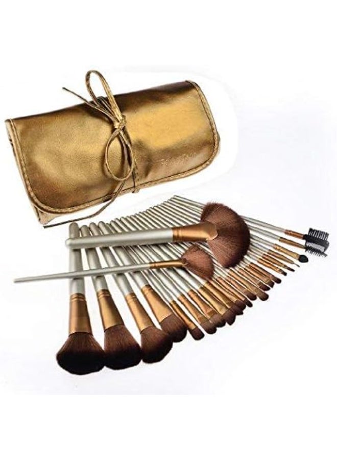 32-Piece Makeup Brushes Tool Kit With Holder Bag - Image 1
