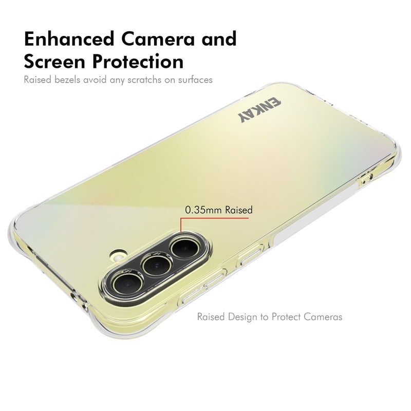 BURAQ Case Cover For Samsung Galaxy A36 5G ENKAY Hat-Prince Transparent TPU Shockproof Phone Case - Image 3