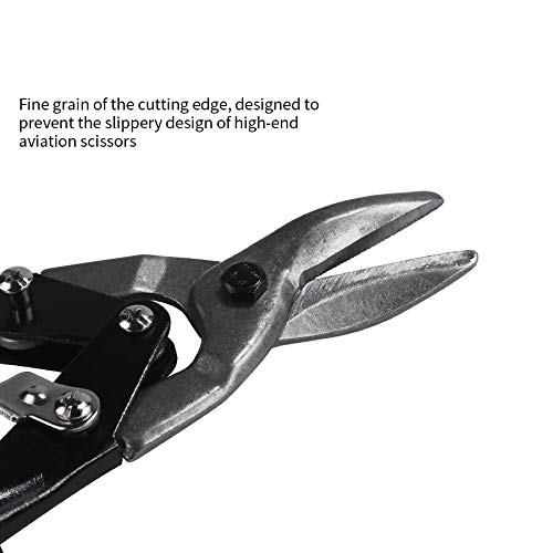 Digital Craft Digital Craft 10 Inch Metal Cutting Scissors Rubber Handle Straight Aviation Tin Snip Sheet Shear Pliers with High Hardness Random Colors with Safety Hand Gloves  - Image 4