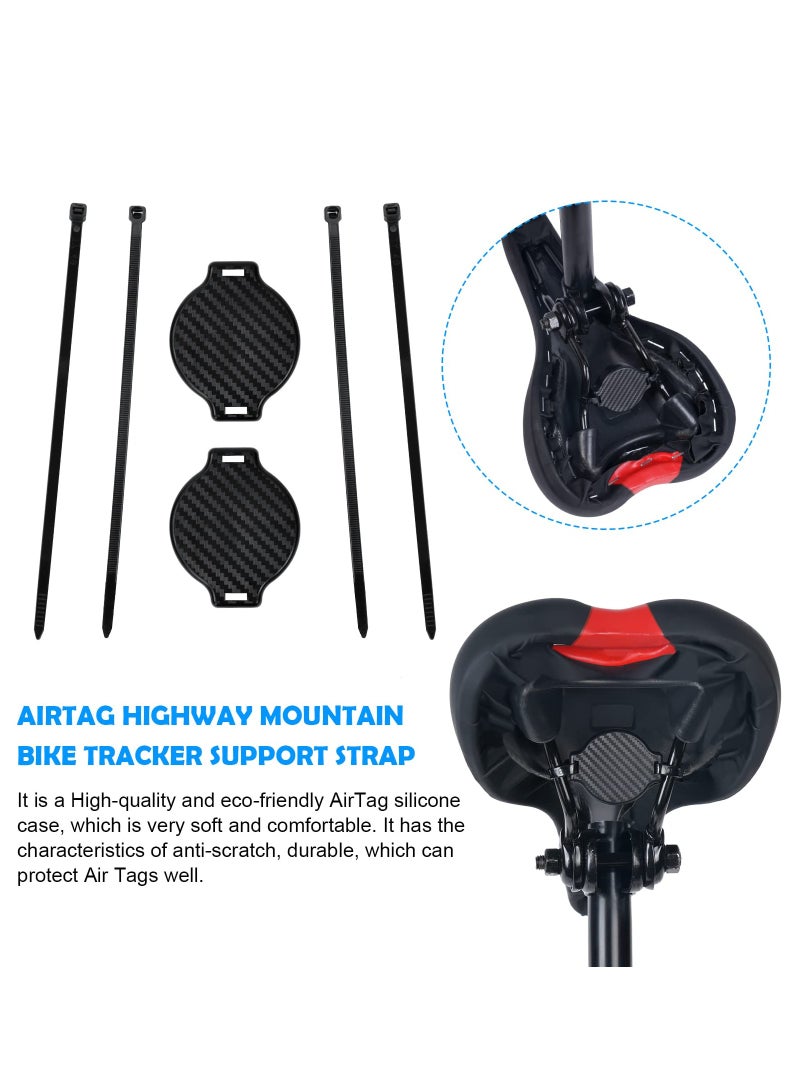 Suitable for Apple Airtag Holder for Bike Accessorise, Hidden Under Seat AirTag Protective Case for Bicycle, AirTag Motorcycle Mount Waterproof Cover (1 Pack)