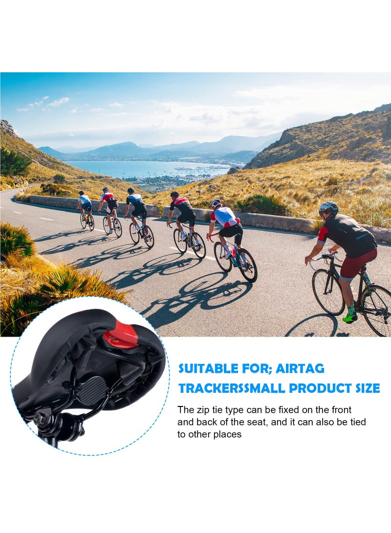 Suitable for Apple Airtag Holder for Bike Accessorise, Hidden Under Seat AirTag Protective Case for Bicycle, AirTag Motorcycle Mount Waterproof Cover (1 Pack)